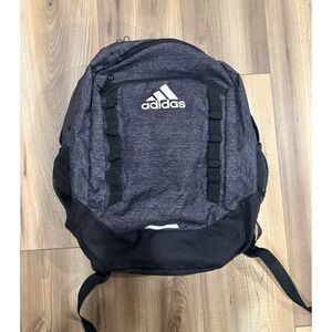 Adidas Student Backpack Gray Black School Business Laptop Sleeve Pockets Sports